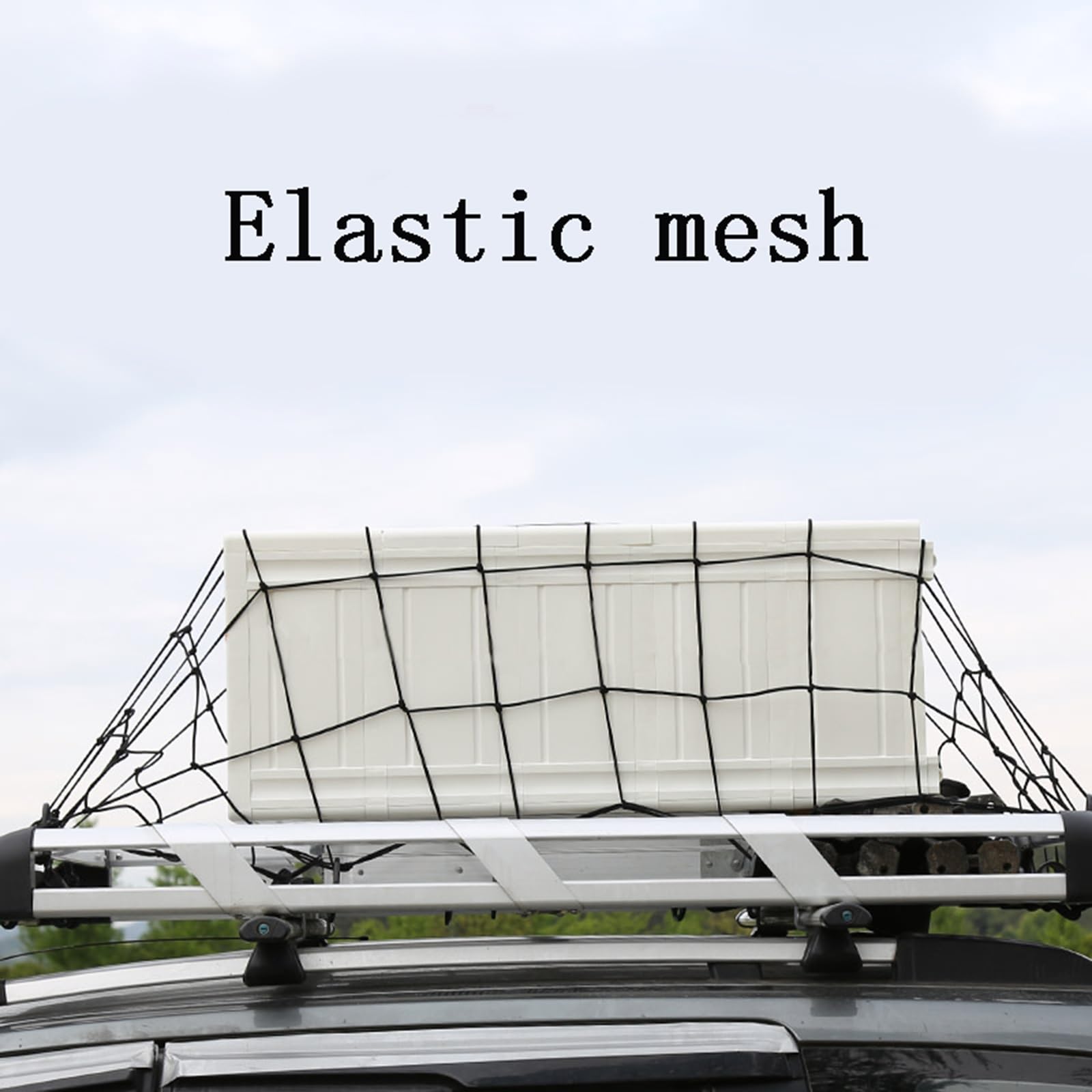 SHAARI Elastisches GepäCknetz, Faltbar, ReißFest, Geeignet Zum Sichern Von GegenstäNden Im Kofferraum MotorräDern Und Pickup-Trucks(Blue,200x300cm)