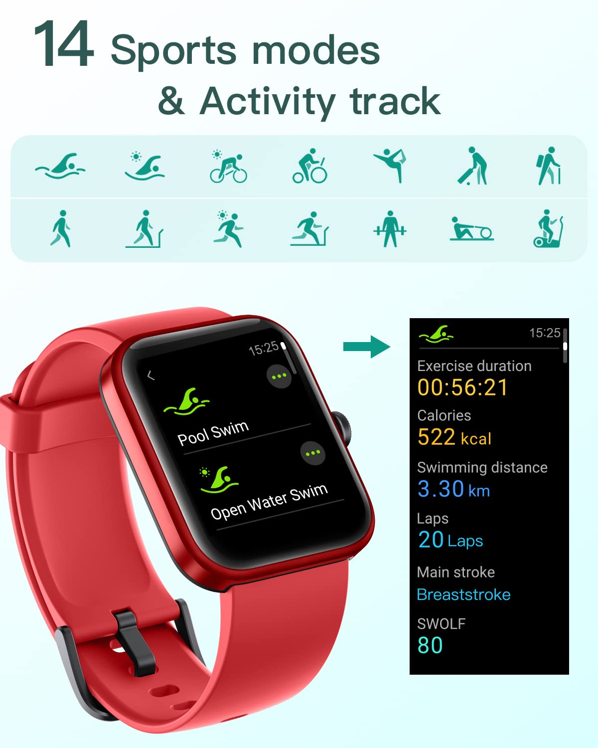 Smartwatch Uomo Donna Orologio Fitness Alexa Integrata Saturimetro Contapassi Cardiofrequenzimetro da polso Orologio Sportivo Impermeabile Notifiche Whatsapp Chiamate Android iOS Compatibile