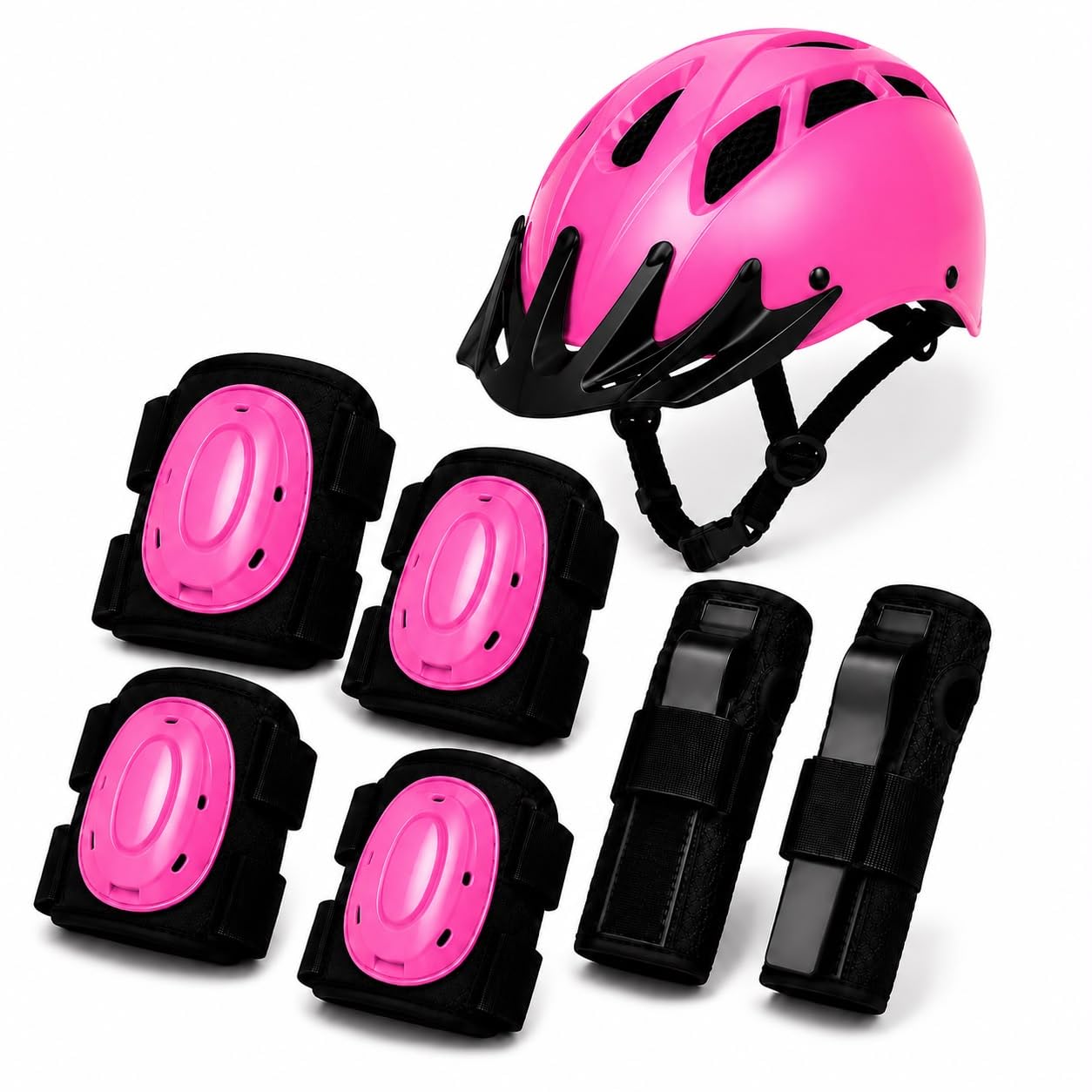 Sports Protective Gear Set for Boys & Girls | Kids Safety Guard | Contains Helmet, Knee Pads, Elbow Pads & Wrist Guards | Age 3-14 Years, Ideal for Cycling, Skateboarding & Scooters-image-47