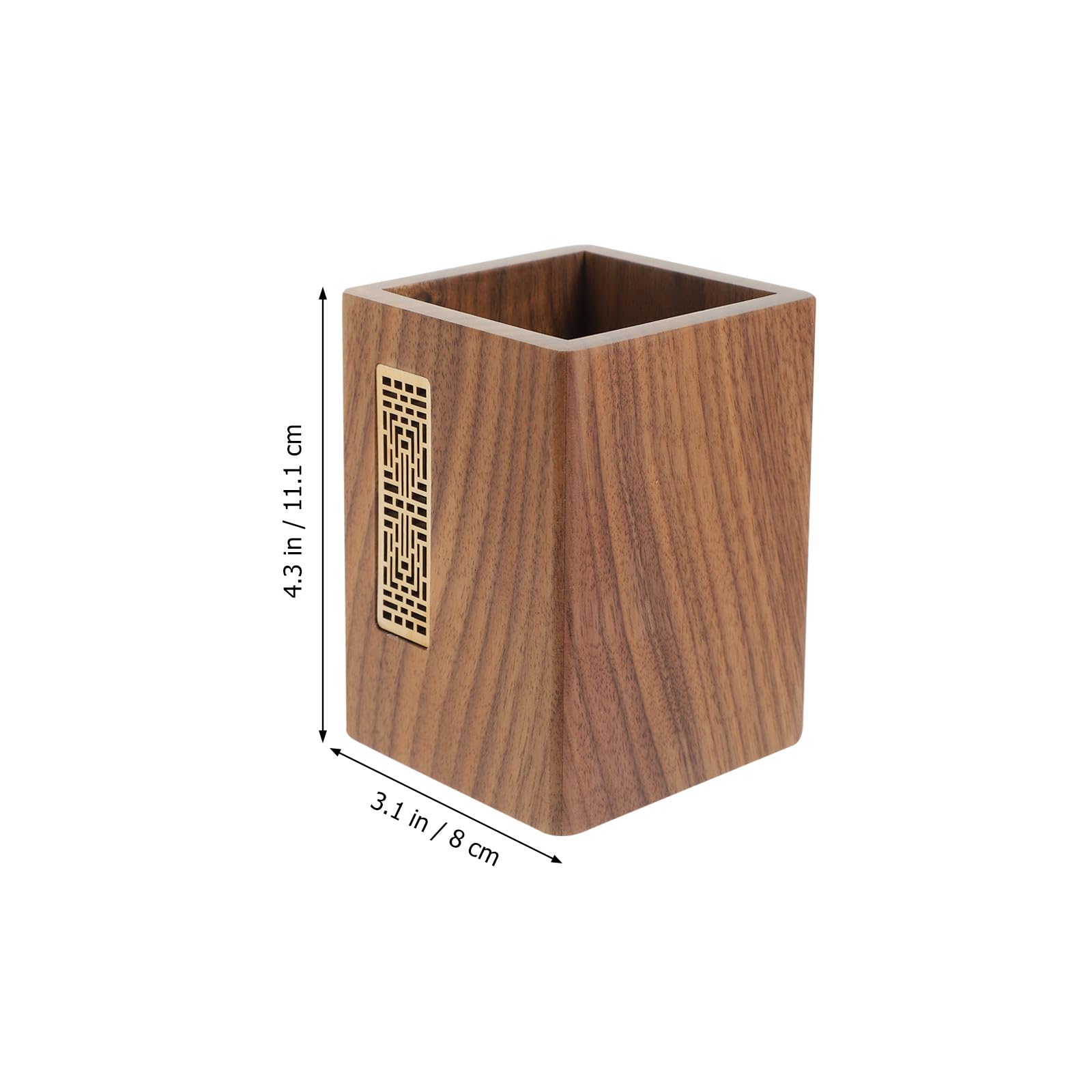 Stiftehalter aus Walnussholz, Schlichter Schreibtisch Organizer