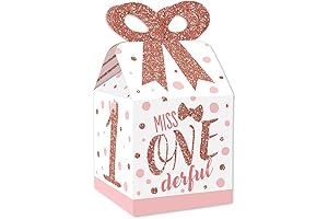 Little Miss Onederful Birthday Decorations Favor Boxes