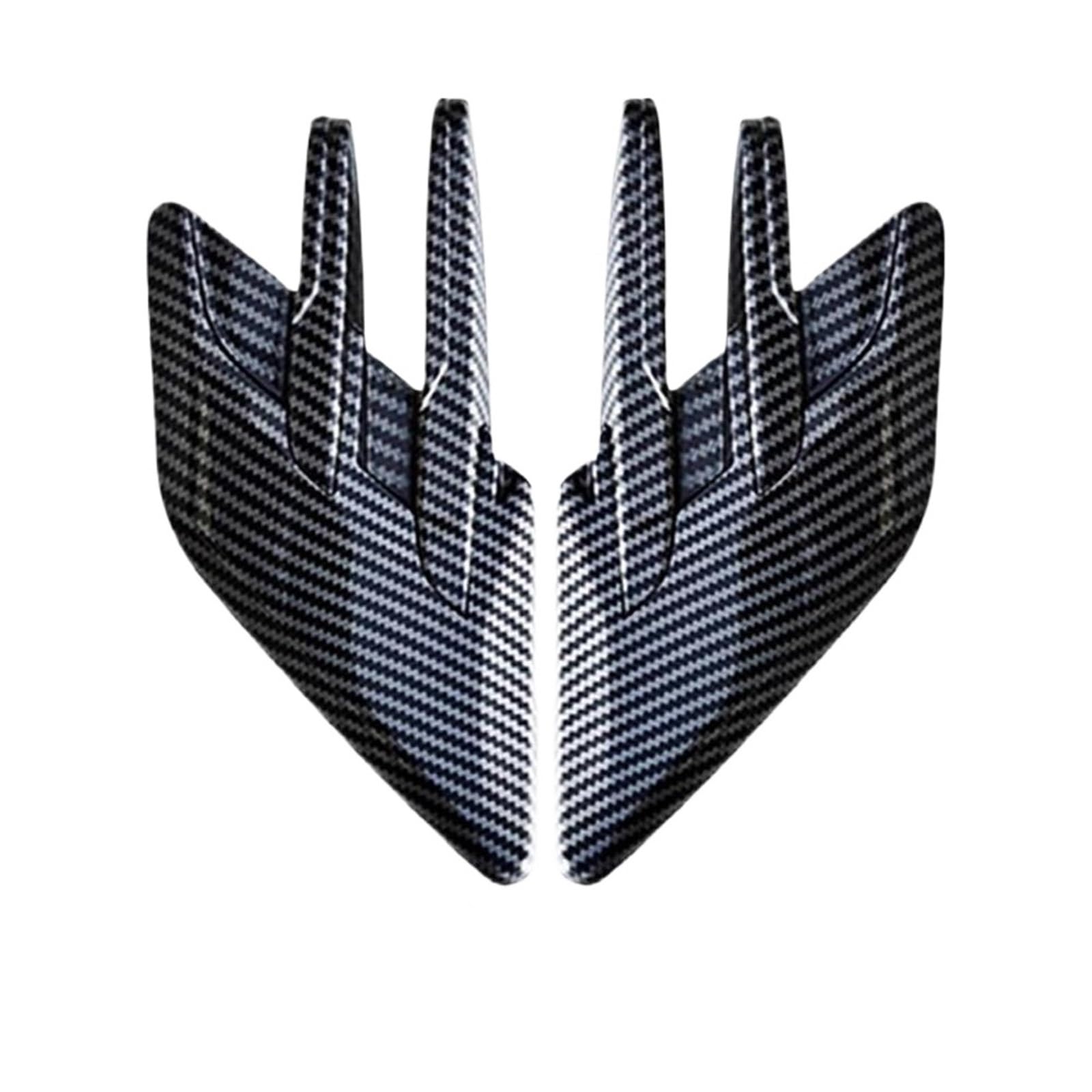 EJUOYO Side Vent Decor Sticker Side Air Vent Shark Gills Car Hood Cover Trim Car Fender Side Vents(Carbon fiber pattern)