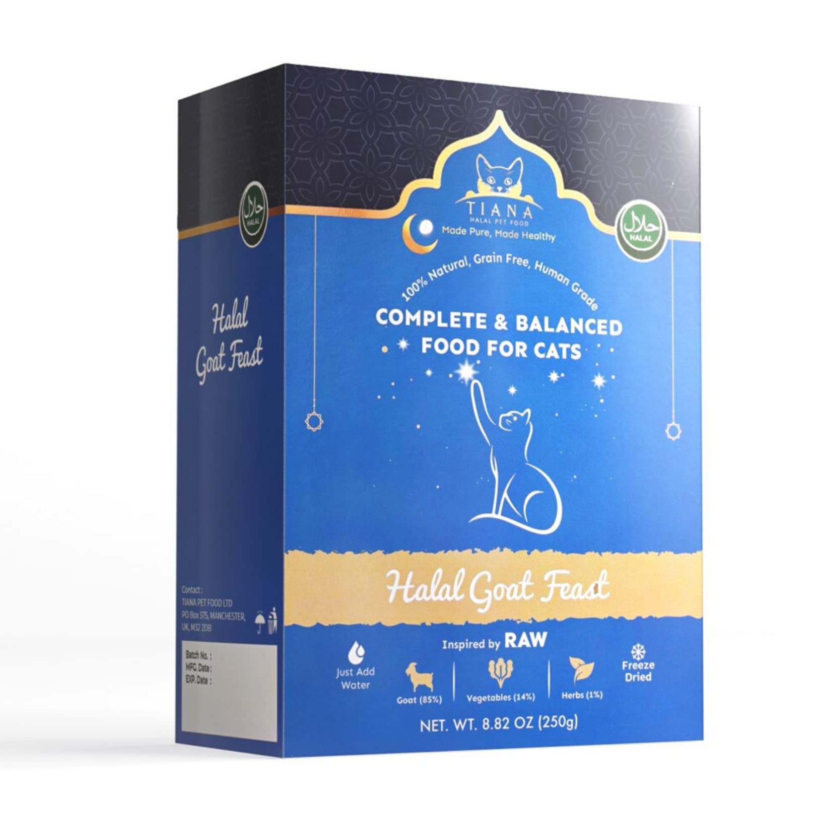 Tiana Halal Pet Food Cat Food Goat Feast 250g Makes Desertcart - Main Image