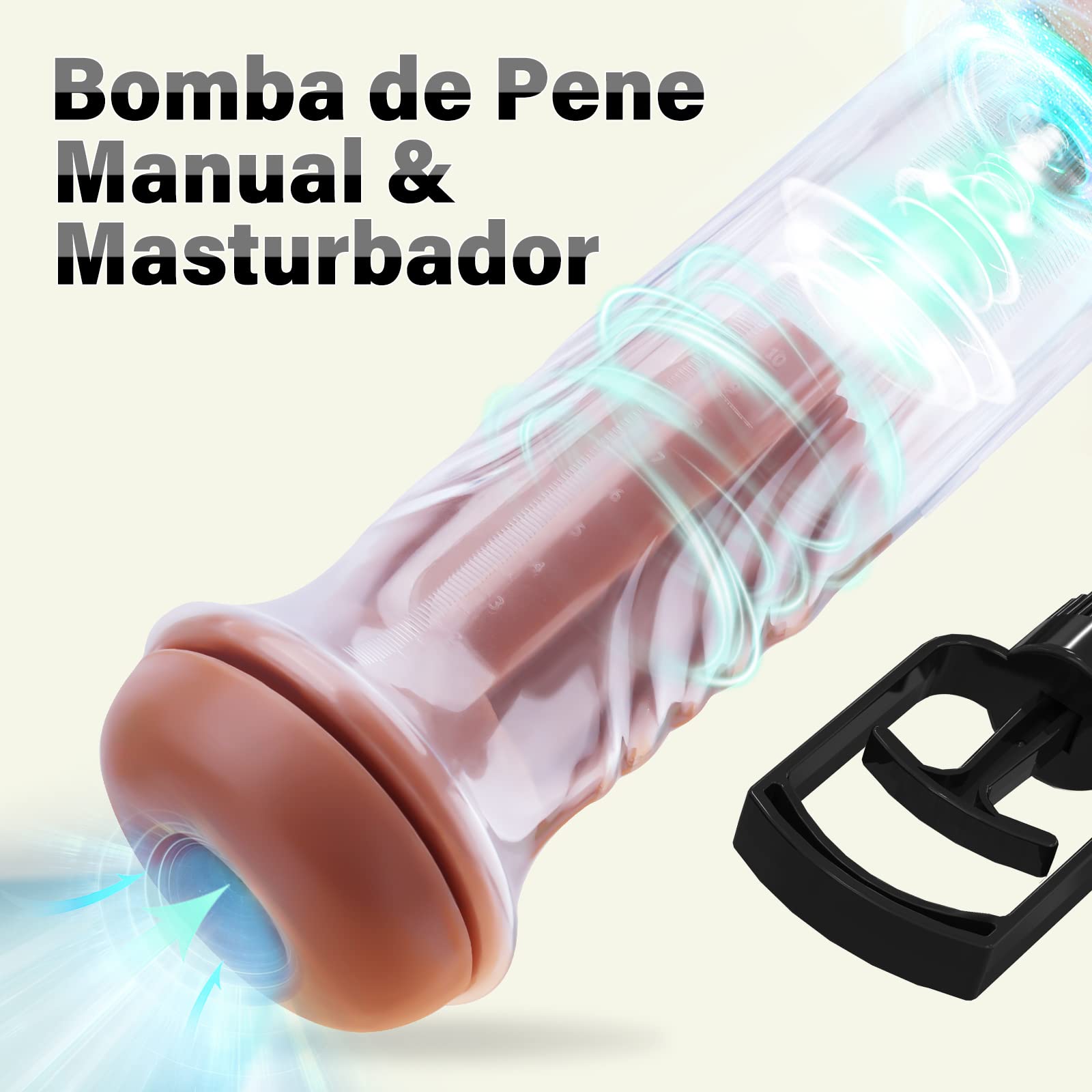 Actualización Bomba de Pene Juguetes Sexuales Hombre - Bomba de Vacío Pene Masturbádores Masculino Succionador para Alargador de Pene Masculino Juguetes Eróticos para Adultos Juguete Sexuale Hombre