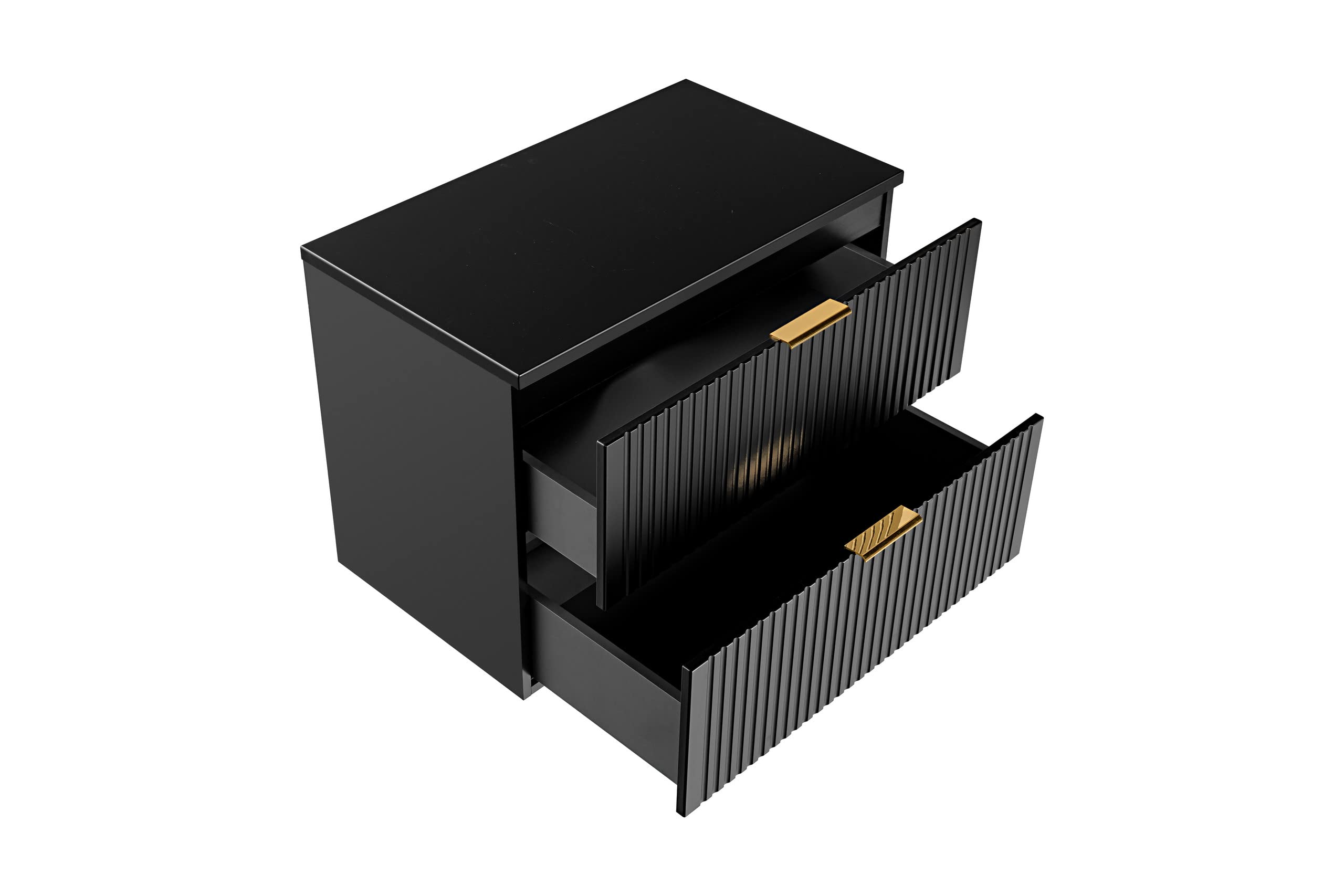 PIASKI Mueble de Lavabo ADEL Black 80 cm, Con Encimera o Lavabo Empotrado, Negro, Para Baño
