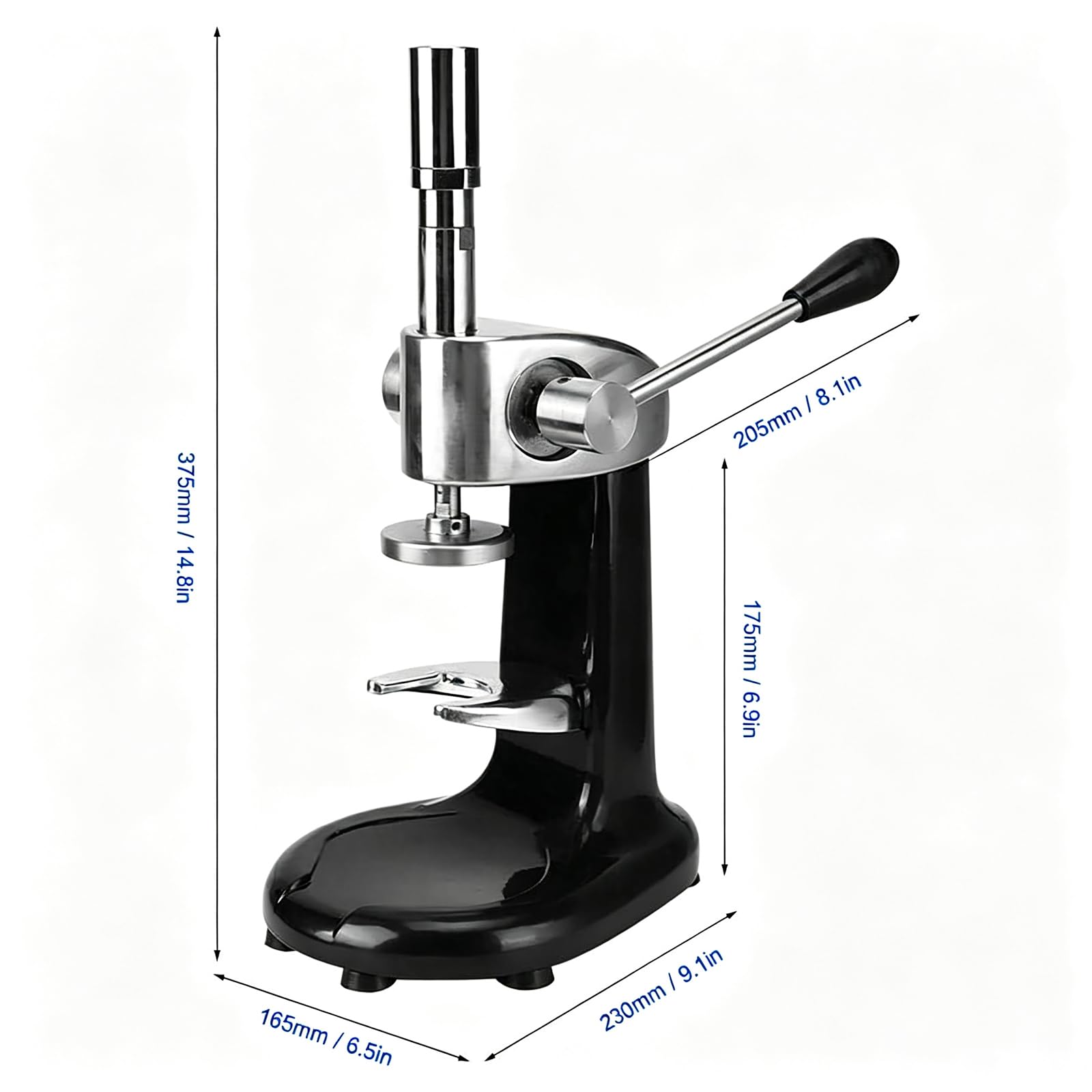 Prensador Para Café Espresso De 58 Mm, Herramienta Manual Para Compactar | Prensador Manual para Café que Garantiza una Compactación Uniforme del Café en Acero Inoxidable, Diseño Desmontable para Uso