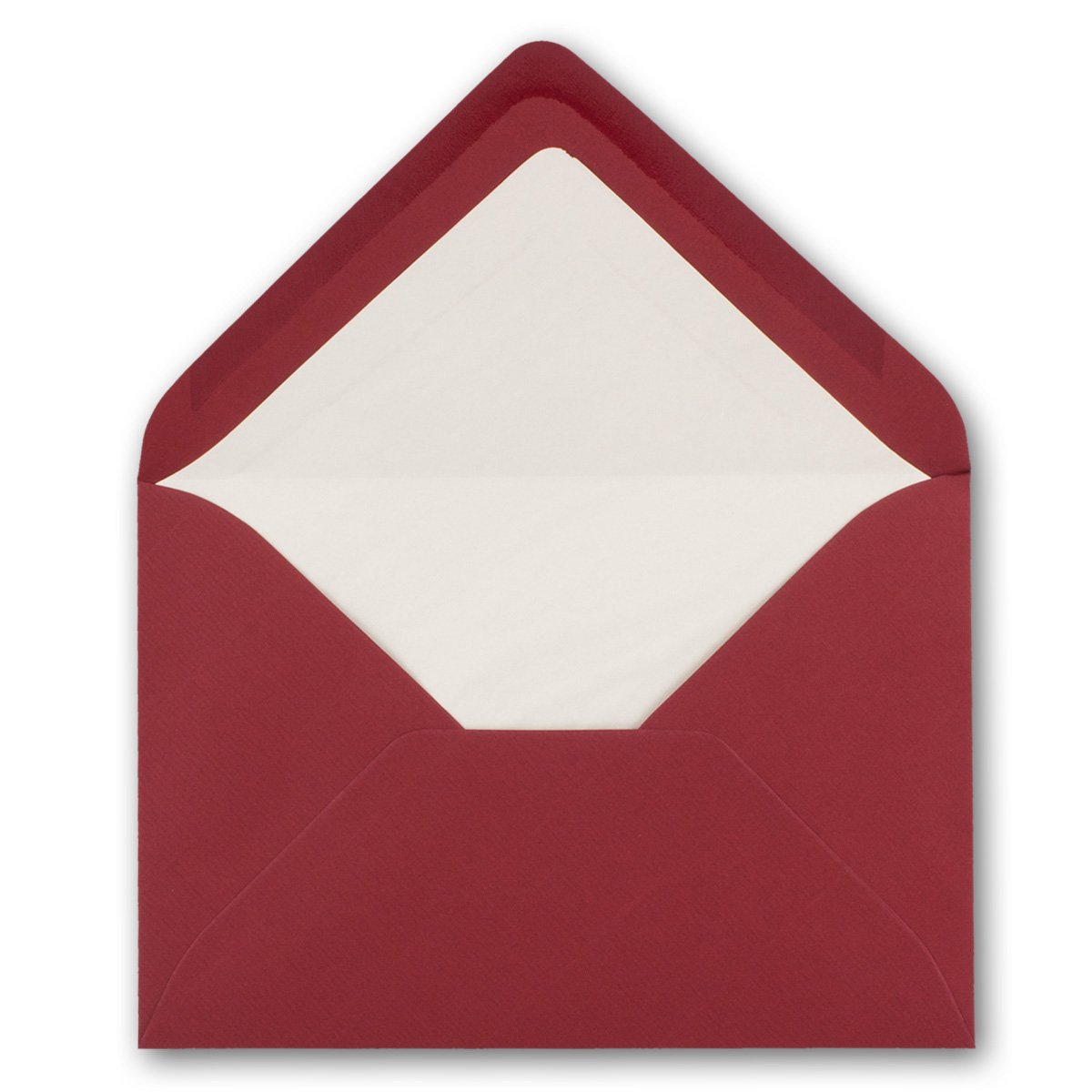 Envelopes in Dark Red 25 Envelopes in DIN B6-12.5 x 17.6 cm Ribbed Paper - High Quality Silk Lining for Christmas & Festive Occasions - Image 3