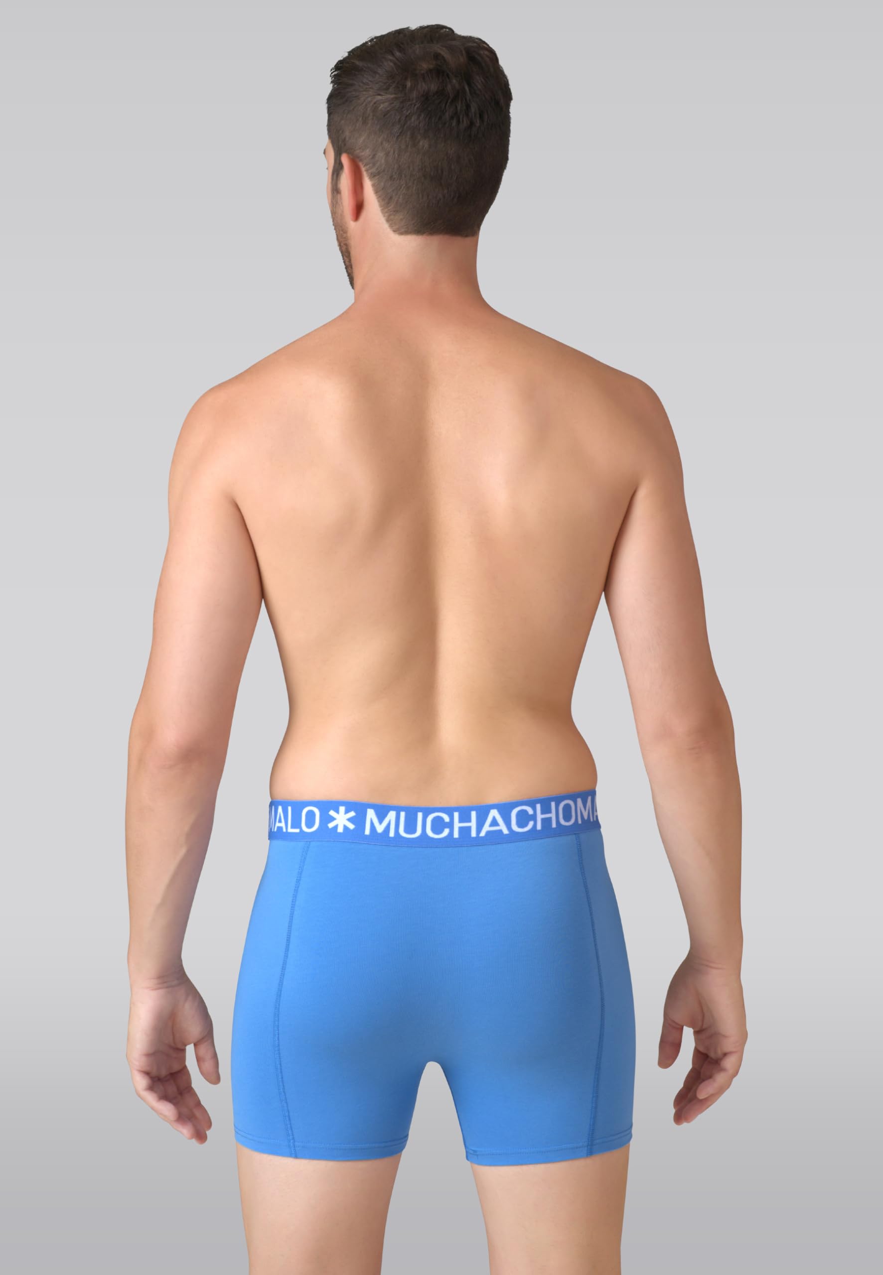 Muchachomalo Calzoncillos para Hombre, Ropa Interior Lisa de Algodón para Hombre, Pack de 10 Unidades, Bóxers Lisos de Corte Clásico con Cintura Elástica