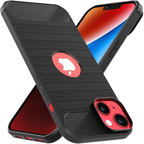 ebestStar - Coque pour iPhone 14 Plus Apple, Etui Protection Motif Carbone, Anti