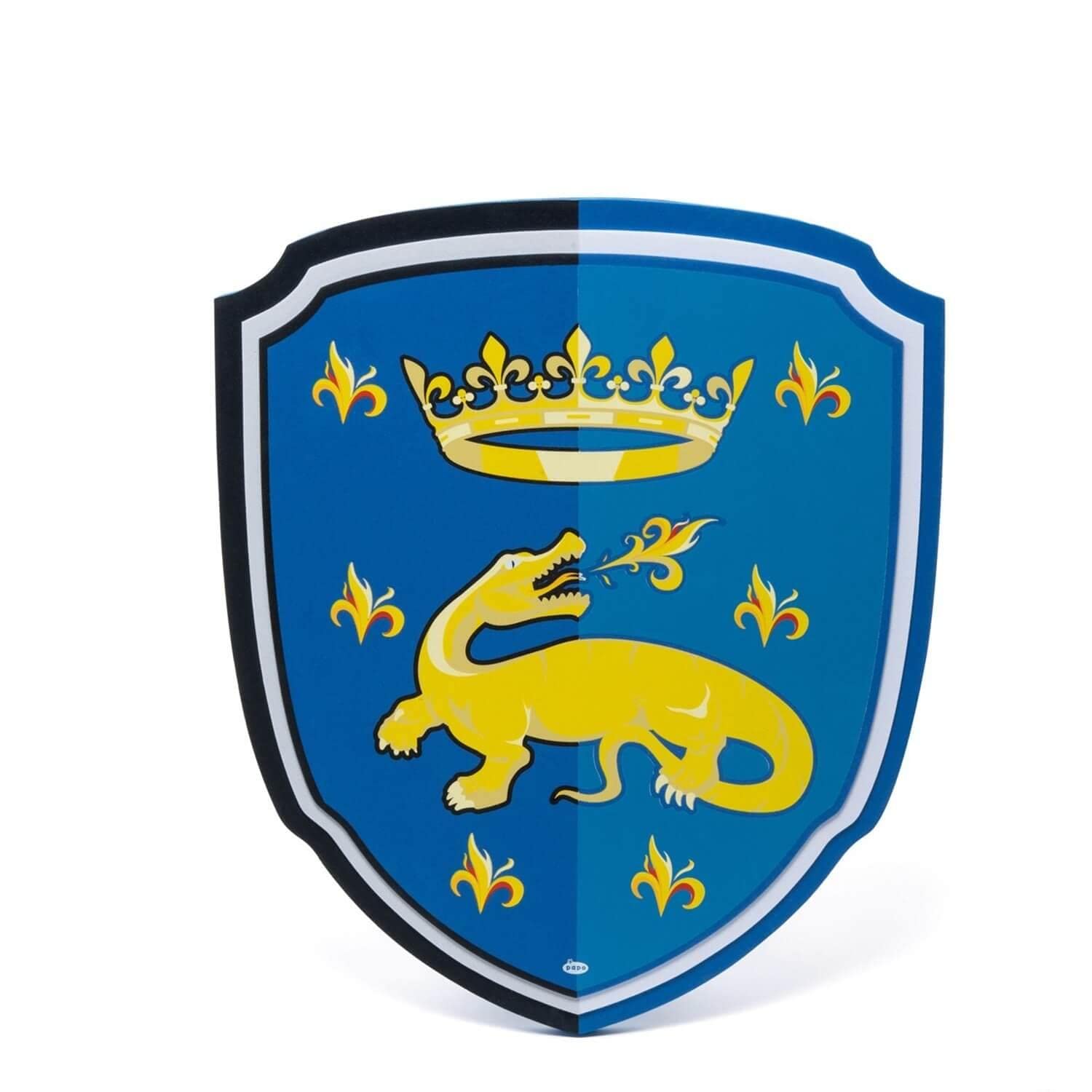 Papo, Salamander Shield Toy for Kids, Ages 3+, Foam Weapon Collection, Creative Play Fantasy Chivalry