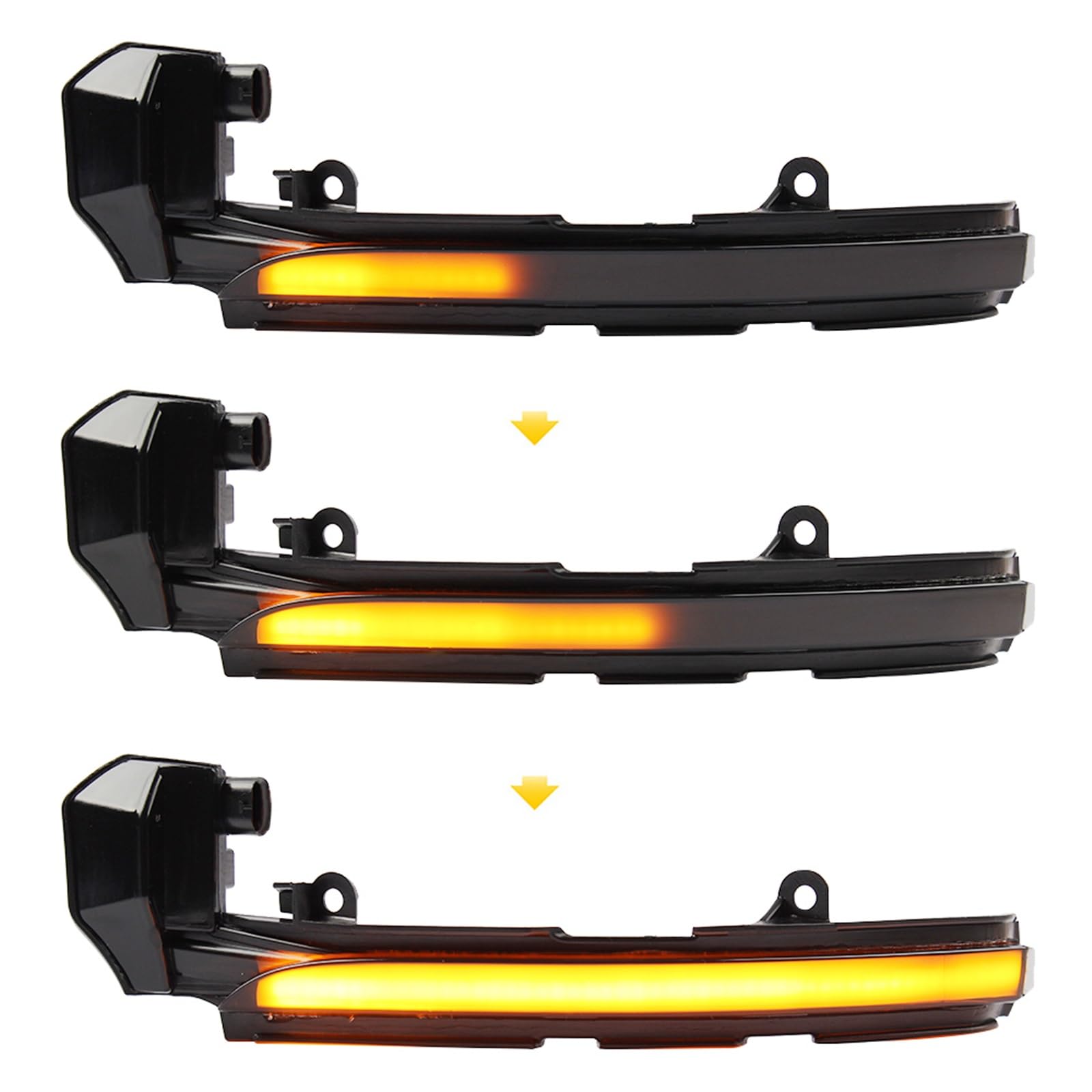 2 szt. Lampa płynąca poczerniała powłoka lusterko wsteczne światła boczne dynamiczne kierunkowskazy migacz, dla Jaguara, XE XF XJ XK XKR Światło kierunkowskazu samochodowego