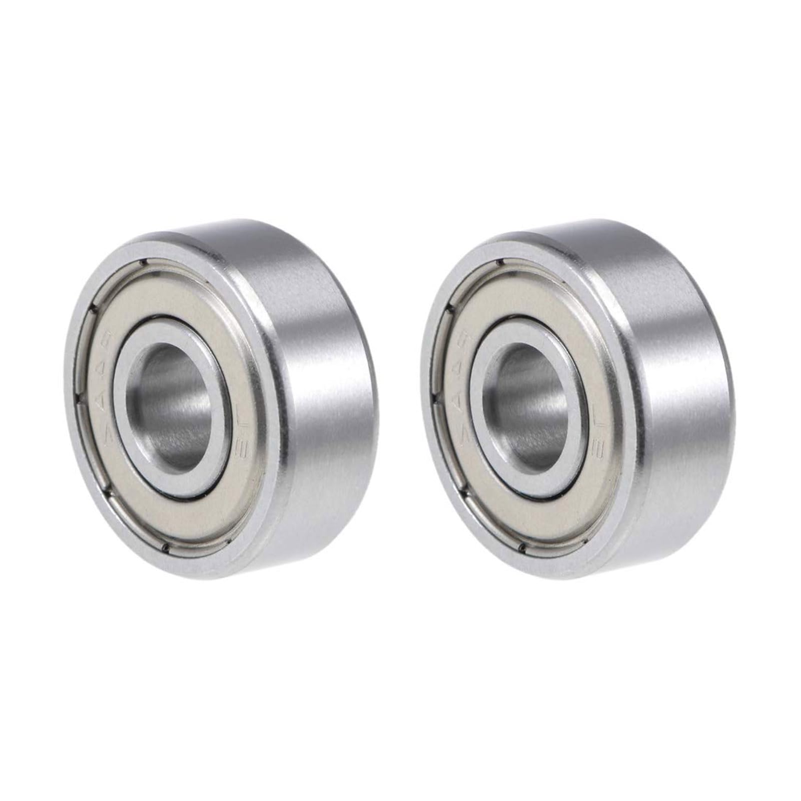 TOP-VIGOR 2Pcs R4AZZ Deep Groove Ball Bearings, Z2 1/4 Inch x 3/4 Inch x 9/32 Inch Double Sealed Industrial Bearings, Chrome Steel Skateboard Bearings