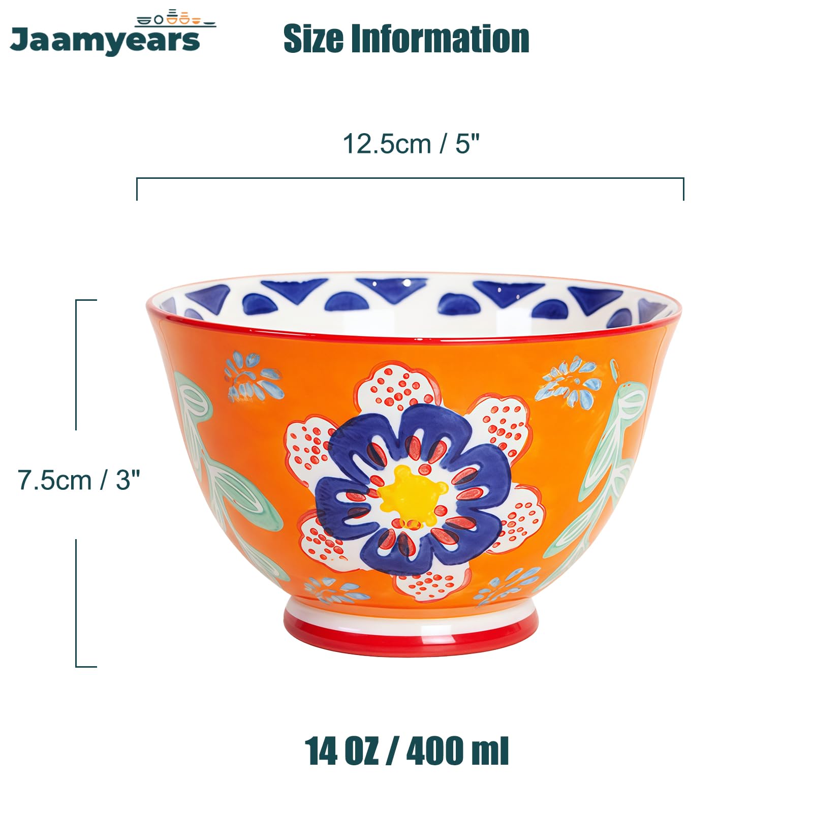 Zestaw 4 misek ceramicznych, nadają się do kuchenki mikrofalowej, porcelanowe miski do zupy, wszechstronne miski z kamionki na płatki śniadaniowe, ryż, sałatkę, niezbędne naczynia obiadowe
