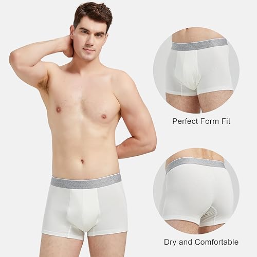 Miniatura 9 de Ropa interior para incontinencia para hombre, lavable, de algodón a prueba de fugas, 1.7 fl oz, protección contra fugas de la vejiga, paquete de 2