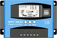 Vista 1 de Controlador de carga solar MPPT 30A 12V/24V Auto Focus Tracking Regulador de panel solar con pantalla LCD Controlador de carga de puerto USB dual