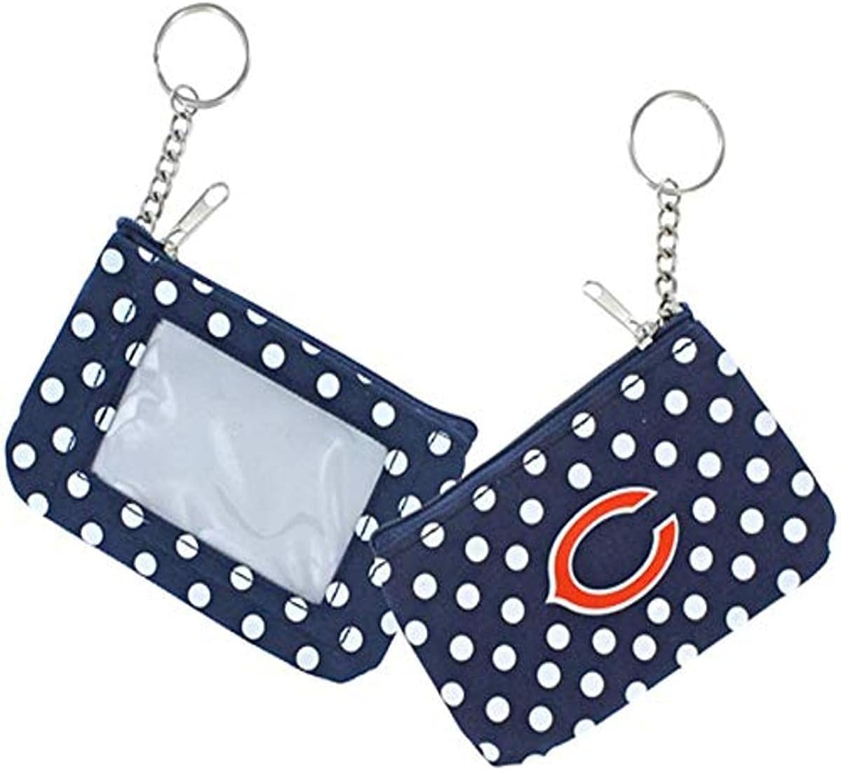 NFL Polka Dot Coin/ID Purse - Zipper Change Pouch
