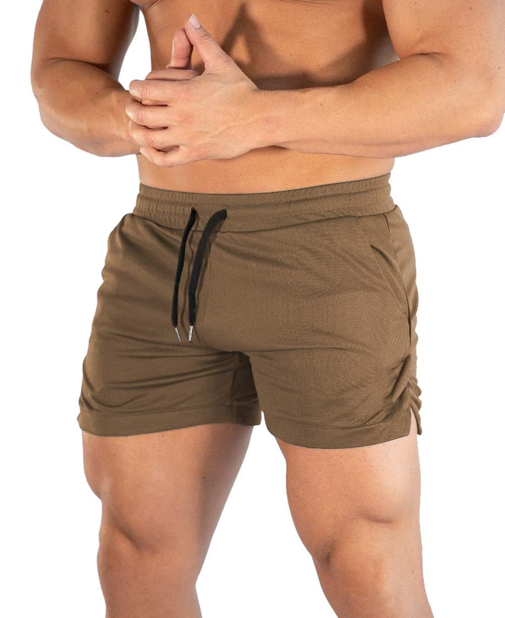 Men's 5" Gym Workout Short,Quick Dry Active Running Bodybuilding Shorts with Pockets