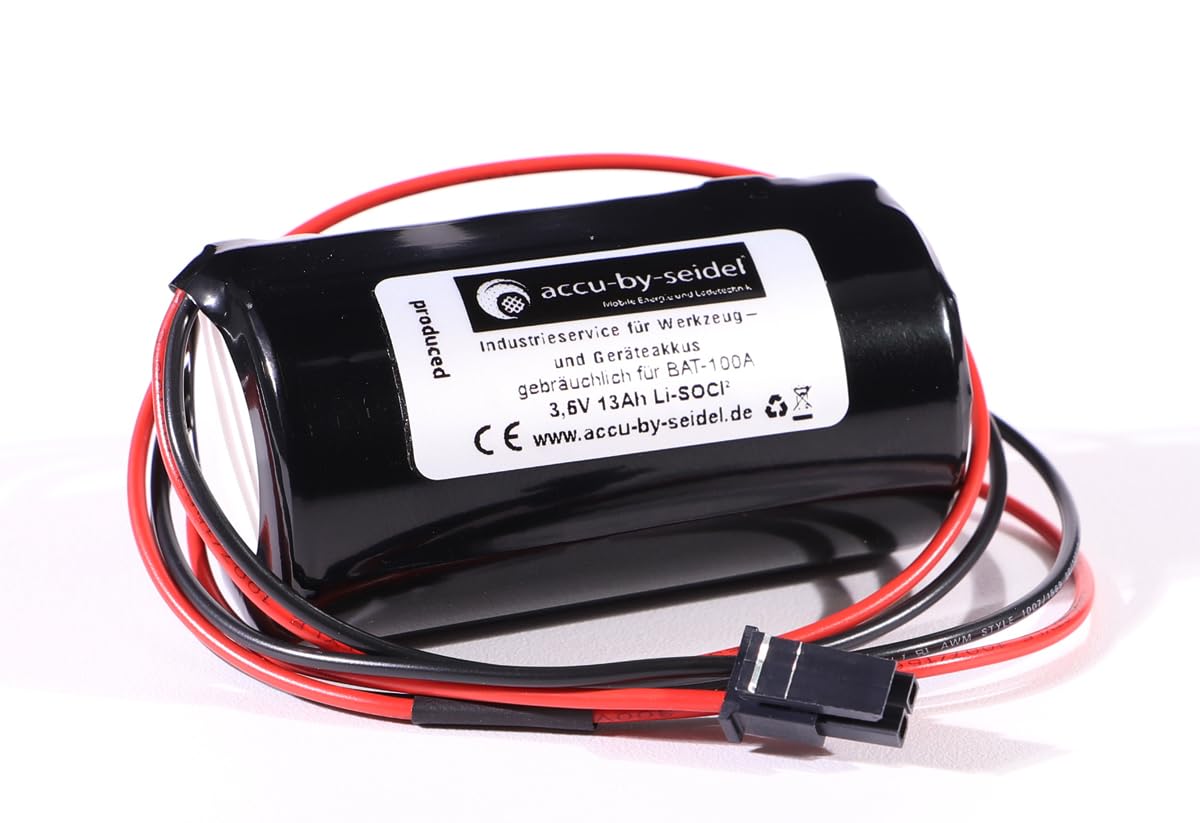 Ersatz-Batterie 3,6V 13Ah gebräuchlich für Jablotron Aussensirene - Sirene Lithium Batterie JA-163A 3,6V Alarm BAT-100, BAT-100A