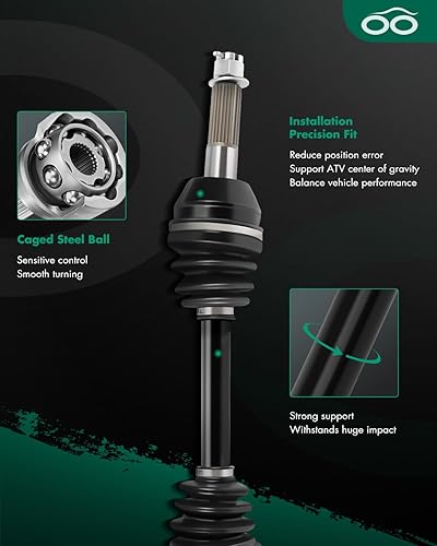 Vista 932 de SCITOO 1333081 1333947 Eje CV trasero izquierdo derecho para 2016-2020 para Polaris General 1000 2017-2020 para Polaris General 4 1000 2015-2018