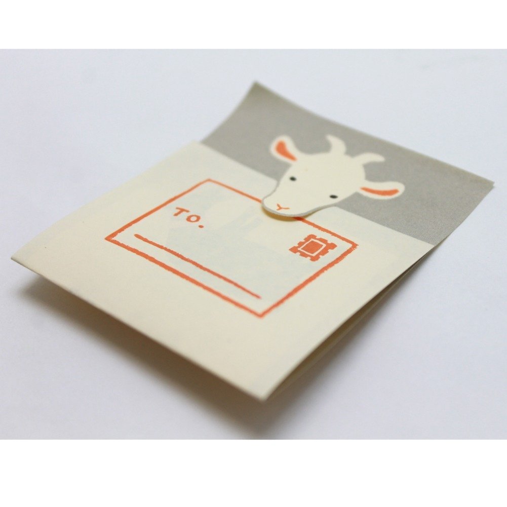 Midori Geheimpapier Zum Falten & Verstecken – 20 Blatt Ziegenmuster-Design Für Coole Nachrichten
