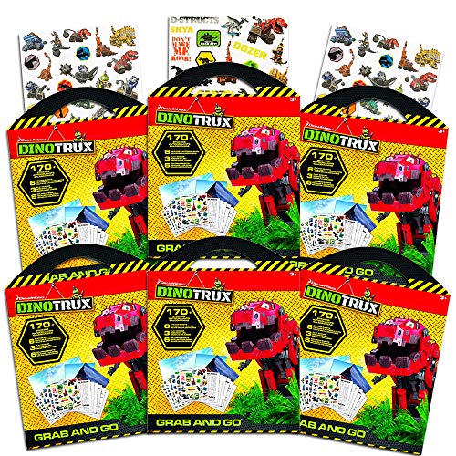 Dinotrux Ultimate Party Favors Packs -- 6 Sets with Stickers, Coloring Pages and Play Scenes (Dinotrux Party Supplies)