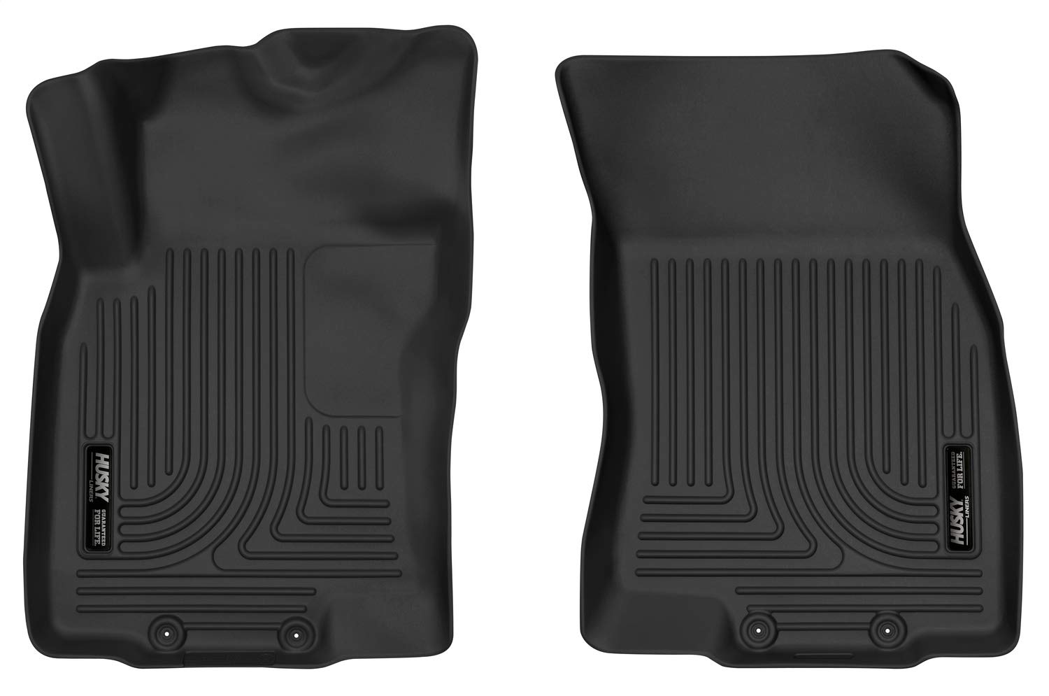Husky Liners - 52151 Fits 2014-19 Nissan Rogue, 2014-15 Nissan X-Trail X-Act Contour Front Floor Mats Black