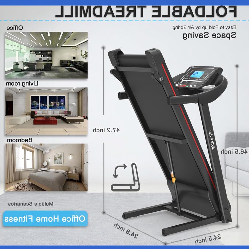 Caminadora plegable eléctrica para ejercicio en casa miniatura 5