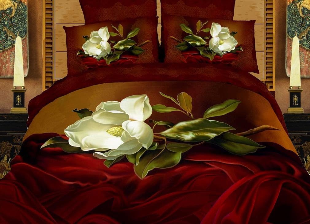 Dolce Mela Home Indoor Decorative King Bed Luxury Romantic Bedding Duvet Cover Set DM403K