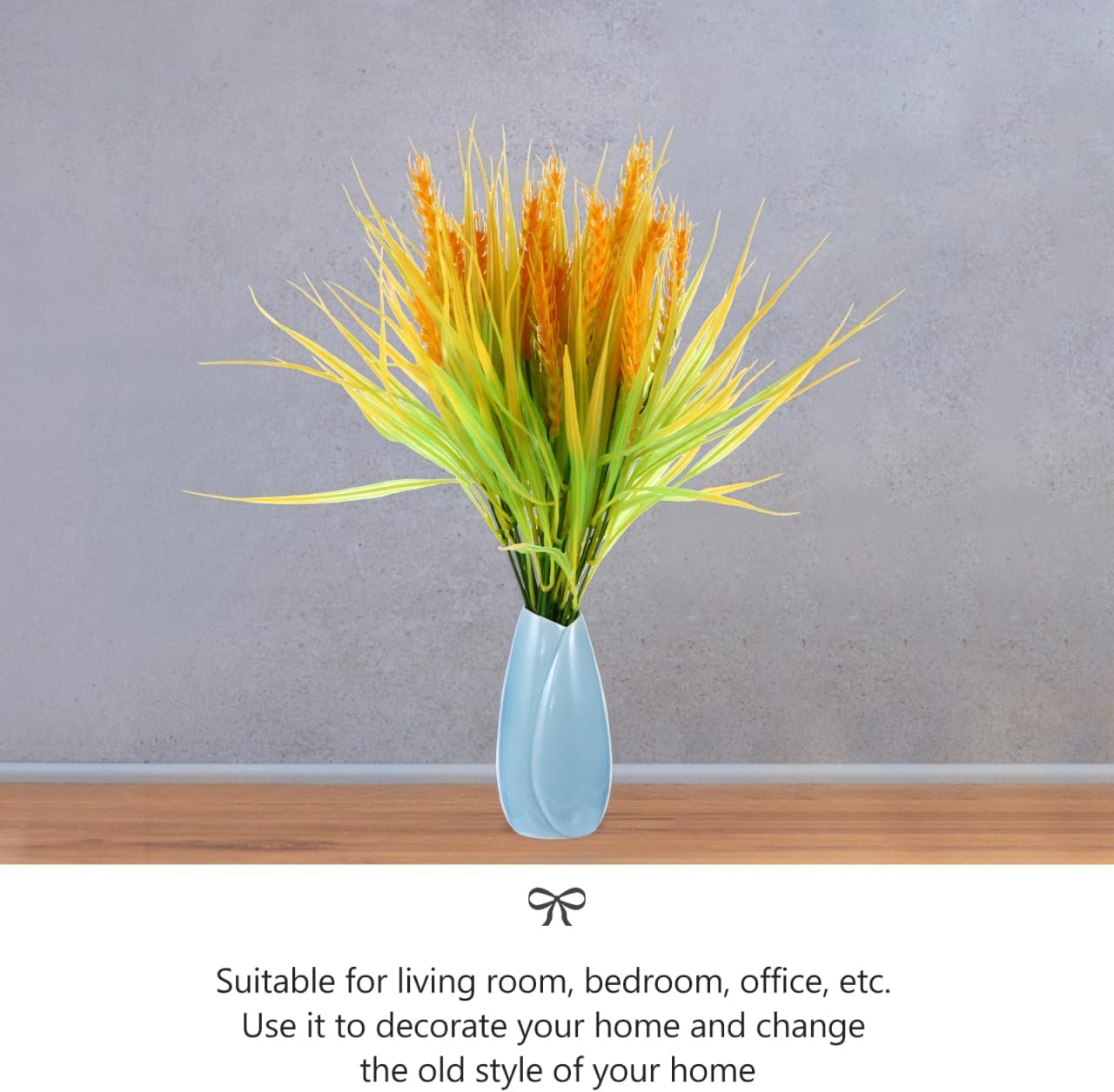 ABOOFAN 4 Pcs Artificial Wheat Stalks Simulated Wheat Ears for Rustic Farmhouse Home Decor Centerpiece Arrangement - Image 4