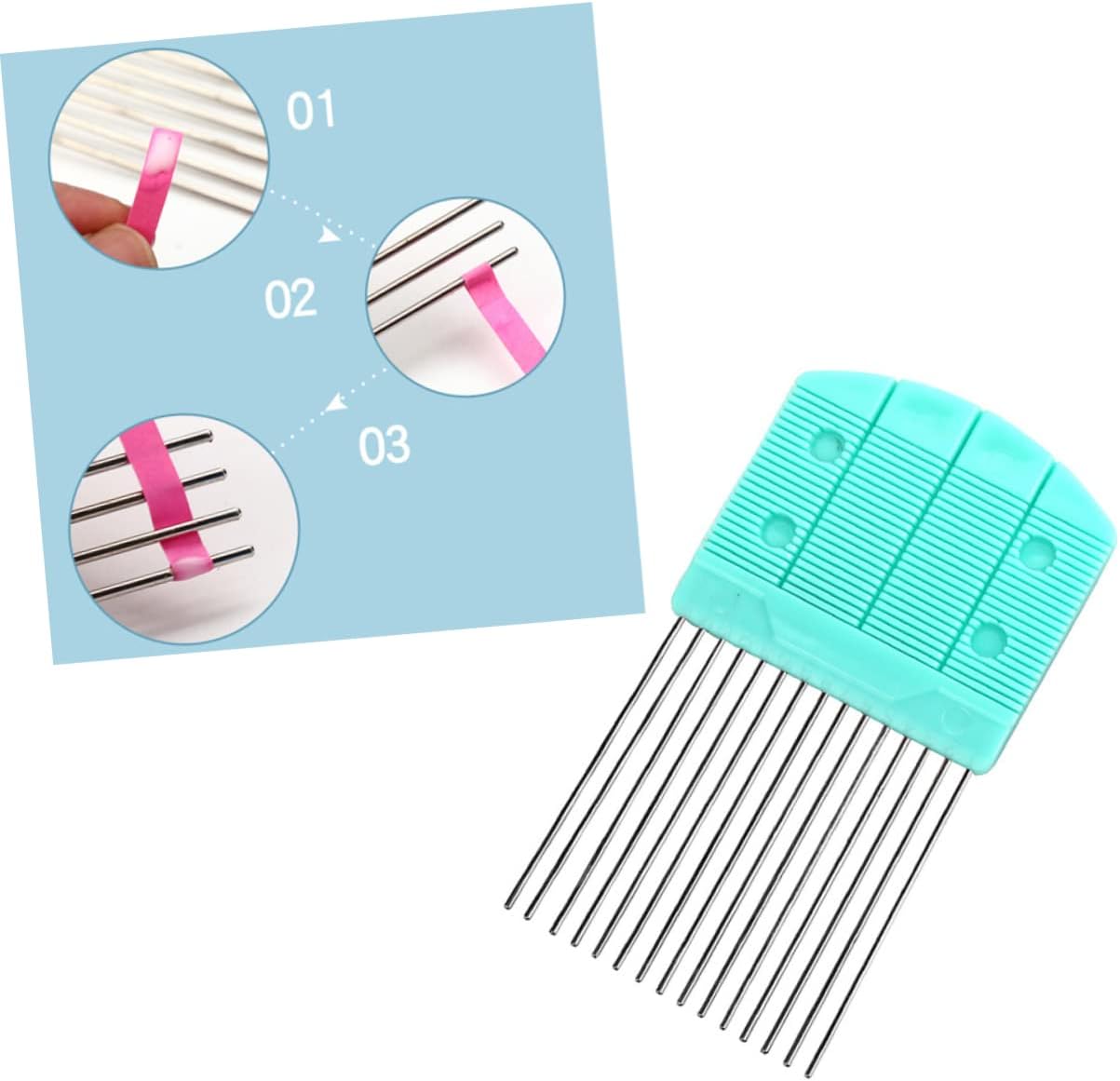 SHINEOFI 3pcs Large Paper Quilling Tool Portable Paper Rolling Comb High Elastic Teeth for Crafting for Quilling Projects