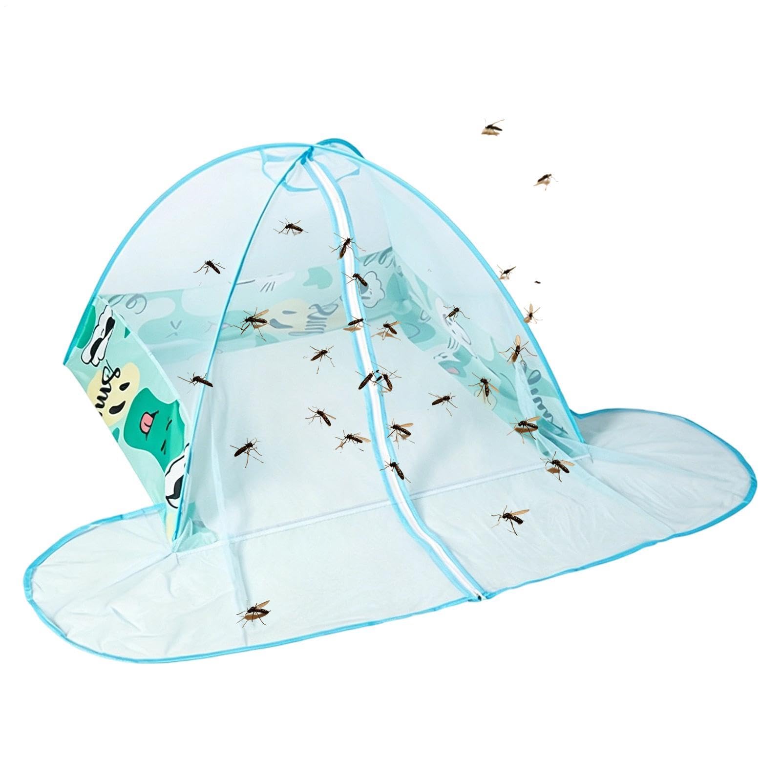 Filet en pliable respirant et portable anti-mouches pour lit
