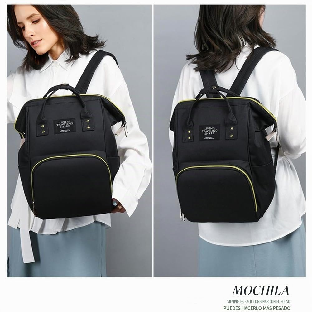 Mochila Bebe Maternidad, Cochecito para Pañalera y Bolsa Pañales, Porta Bolso de Mum Paseo Silla Walking, Carro Mochilas Bebes Pañaleras