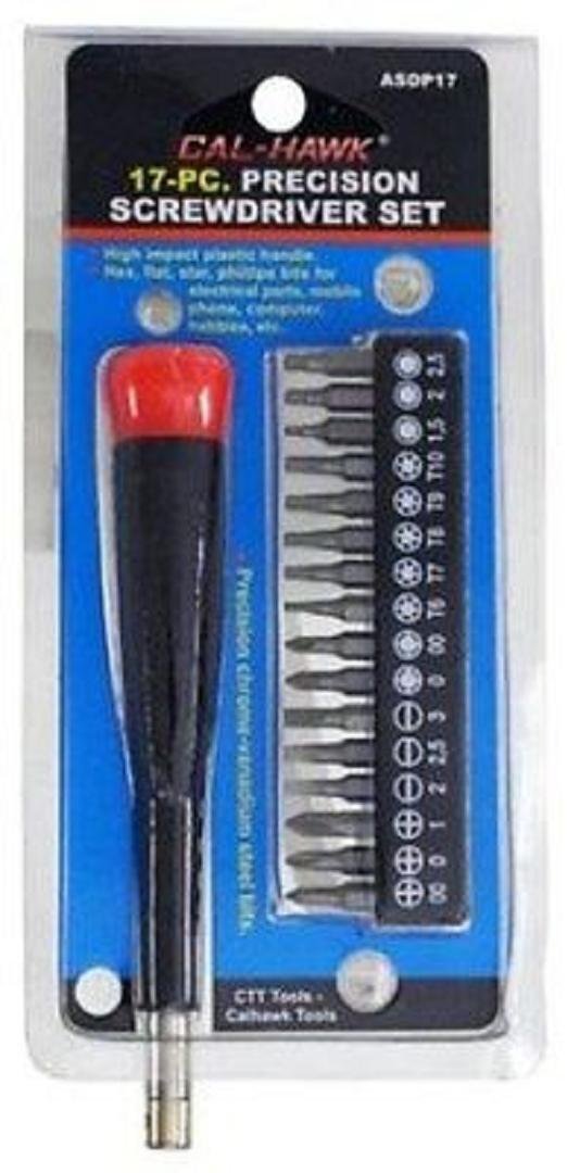 Cal Hawk ToolsASDP17 Precision Screwdriver Set (17 Piece)