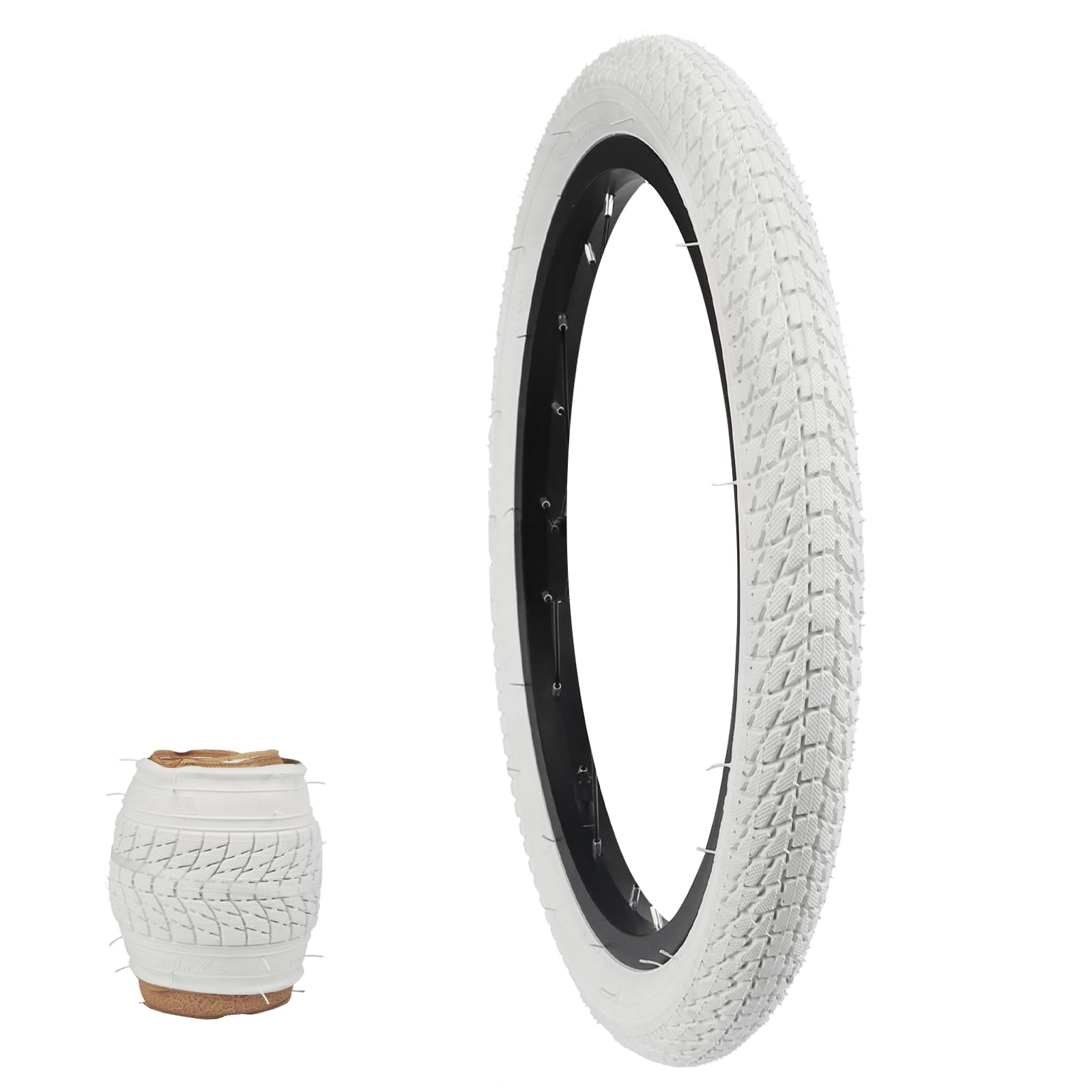 WEEROCK 1/2 Pack 16/20 Inch Bicycle Tire 16x1.75/20x1.75 Bike Tyres for 16"/ 20" Bicycles, Kid Bikes, Child Girl Bicycle, Tricycle.