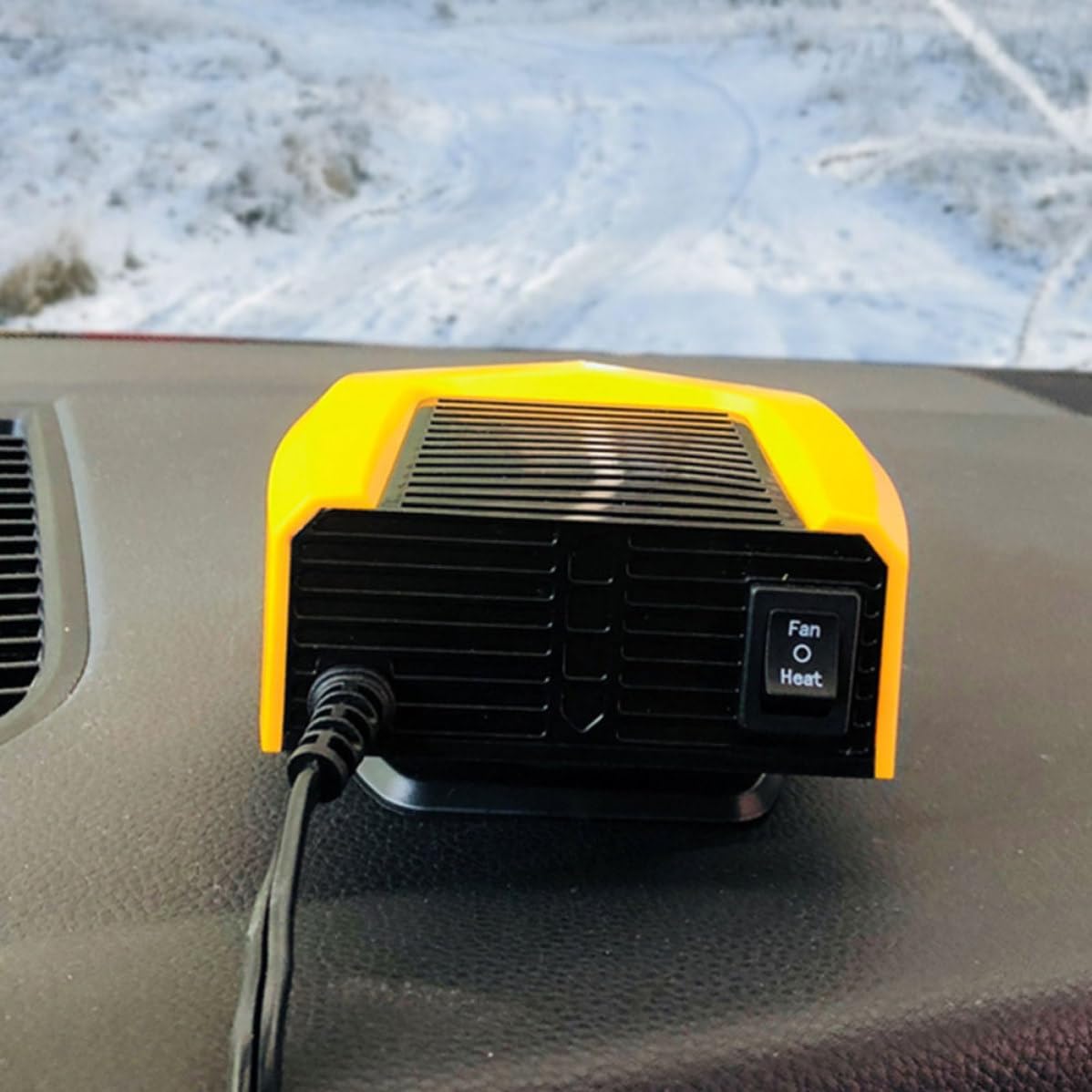 TOYANDONA Portable Car Windshield Defroster Heater 180w with Overheating Protection Abs Material for Keeping Warm in Winter and Fast Defrosting