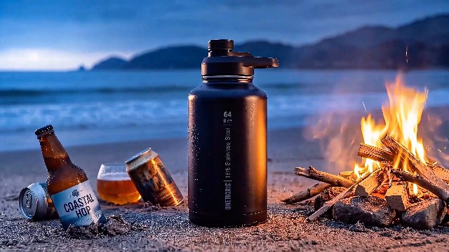 Amazon｜OneTigris 水筒 セット 1リットル 保温保冷 カバー付き 3X交換