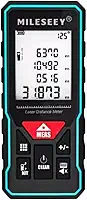 Trena Laser Digital Profissional, Fita Métrica Digital a Laser, Medidor Digital de Distância, Área, Volume, Ângulos, Modelo X6 Recarregável de 40, 50, 60, 80, 100 m de Alcance (Precisão ±2 mm)