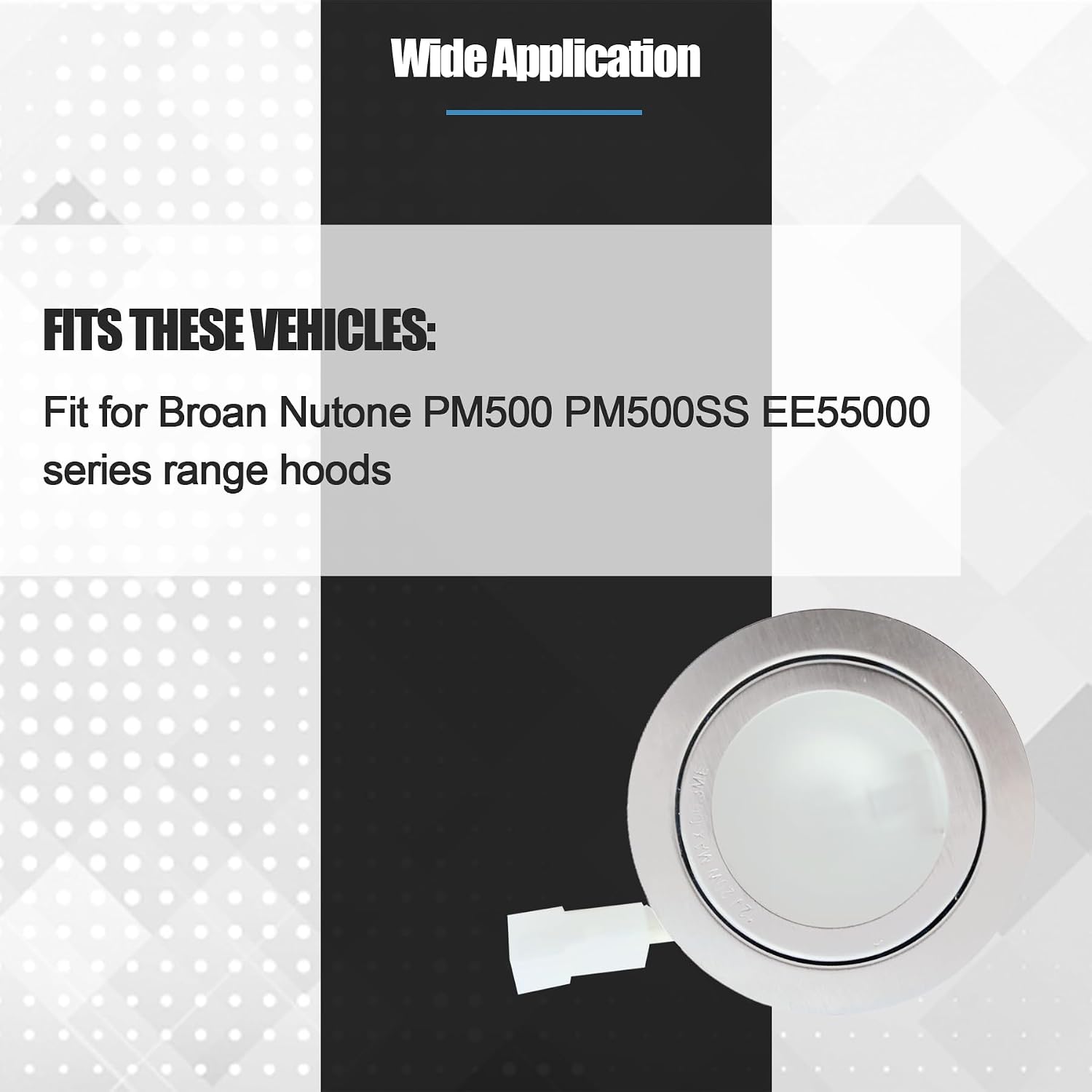 SB02300798 Range Hood Led Light Fit for Broan Nutone PM500 PM500SS EE55000 Series Lighting Bulb AC12V MAX 20W