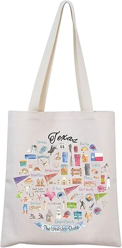 Miniatura 8 de MNIGIU Texas Tote Bag Texas Souvenir Gift Texas Bolsa de viaje Texas Regalo de inauguración de la casa Regalo de boda de Texas
