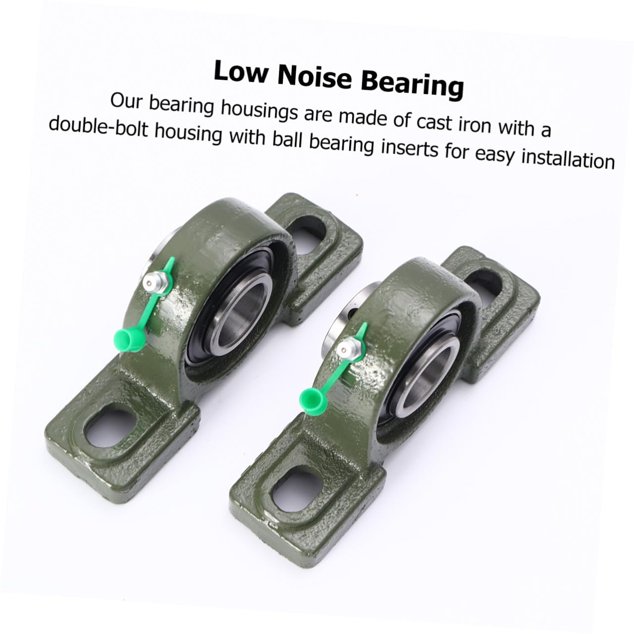 GLEAVI 4pcs Cast Iron Pillow Block Bearings Ucp205-16 Self-aligning Vertical Outer Spherical Bearings 25.4mm Bore Low Noise Mounted for Industrial Power Transmission