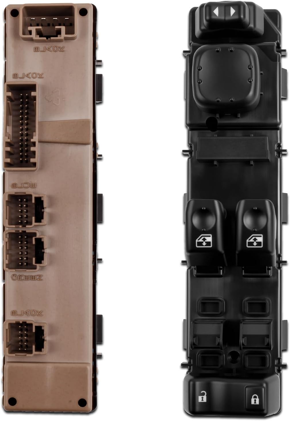 New Upgrade 15883318 Front Driver Side Master Power Window & Door Lock Switch Compatible with 2003-2006 Chevy Silverado, 2003-2006 GMC Sierra, Replaces 920-023, DWS - 226