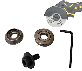 4 Pcs Set Top Flange Inner Flange Locking Blade Bolt and Hex Key Compatible for Dewalt 20V Max DCS438B 3" Cut Off Parts 4Pcs Set