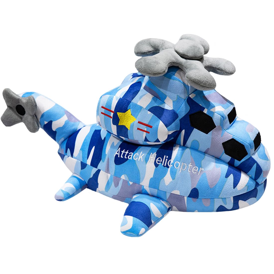 ELAINREN 3D Fighter Jet Plush Pillow Cartoon Stuffed Airplane Toy Simulation Camouflage Fighter Plushie Doll Gifts/11.8''