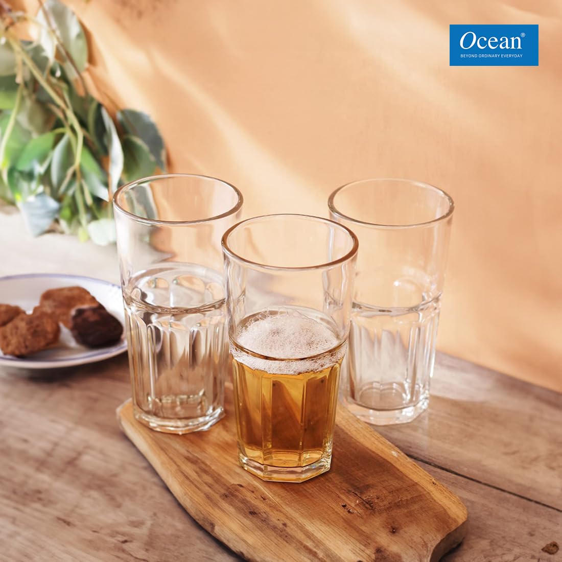 Ocean Centro Cooler Set, Set of 6 (Glass, Transparent, 455 ml) - Image 5 thumbnail
