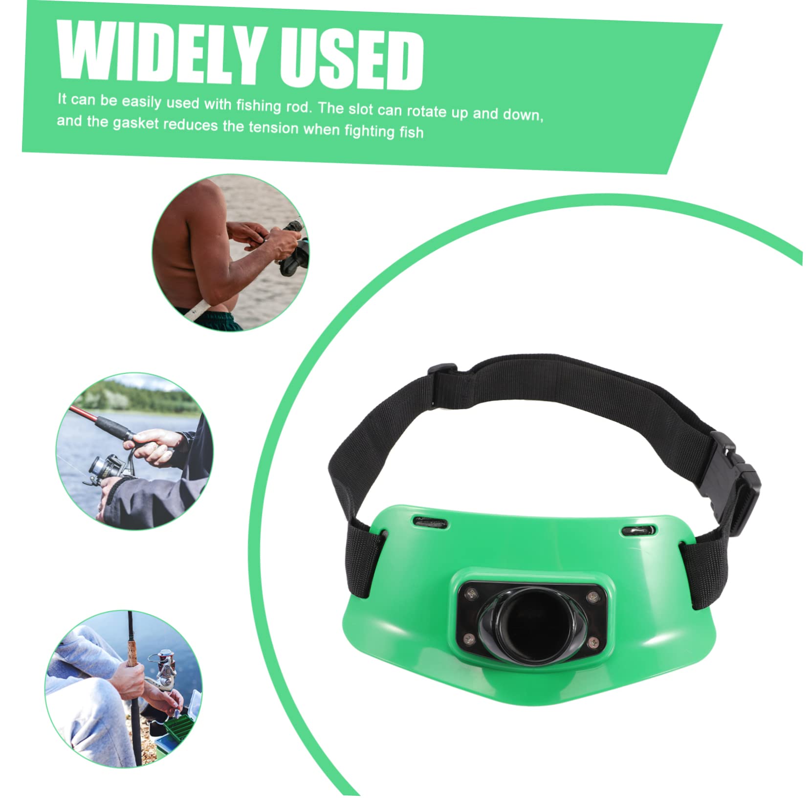 OSOLADY Fishing Essentials: Wading Belt Fishing Pole Holder Quick Fasten Buckle Lightweight for Ages Support for Anglers
