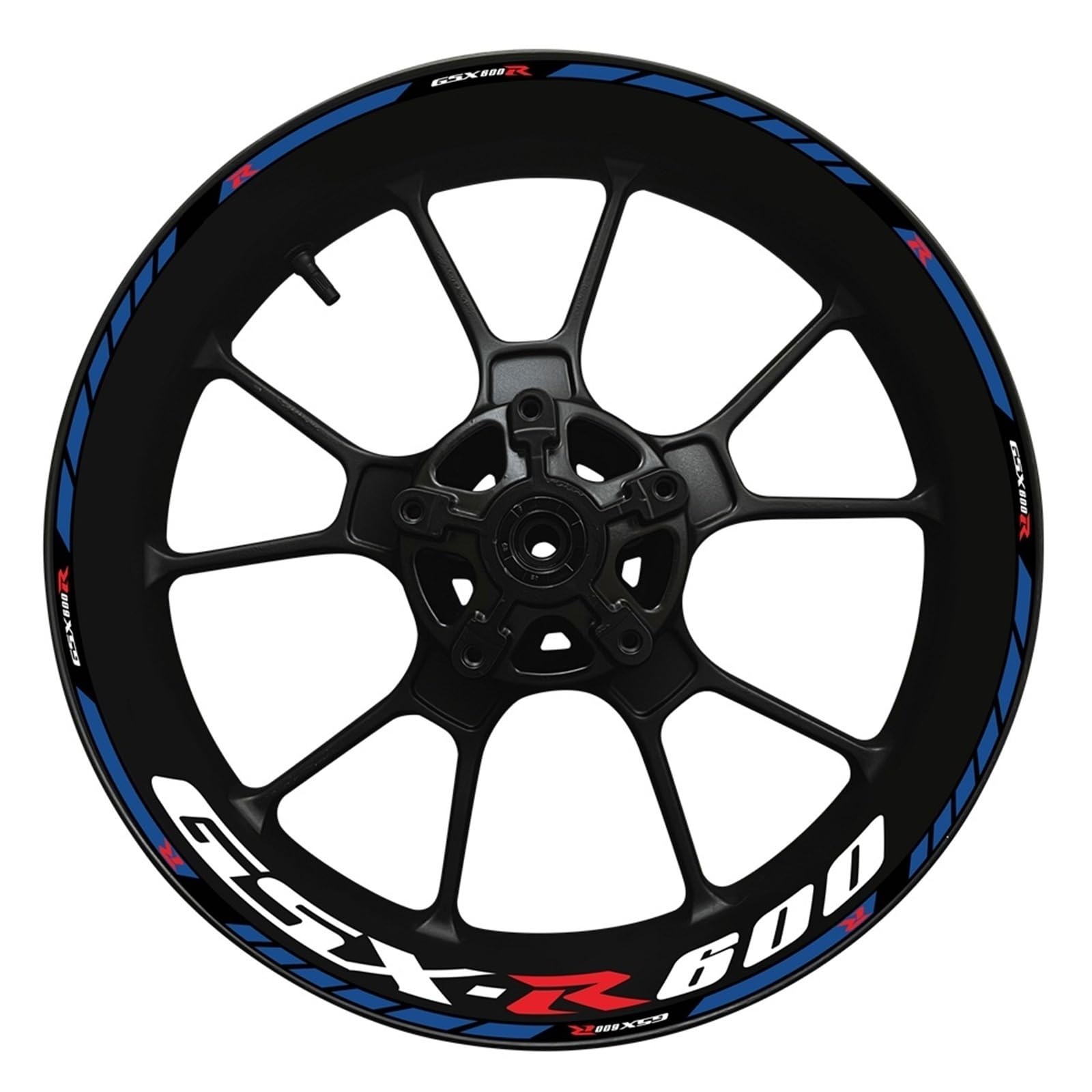 Radaufkleber, Motorrad-modifizierte Radaufkleber Dekorative Felgenaufkleber Dicke Seitenaufkleber Für S&uzuki GSXR600(Set Meal 9)
