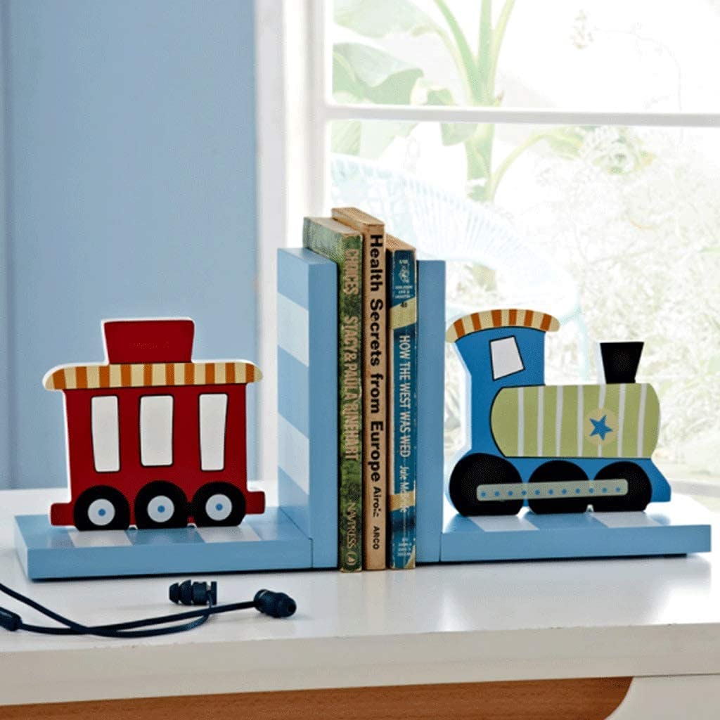 Podpórki do Książek Bookends dekoracyjne drewniane dziecięce Animal Bookends, Book Stopper Organizer na biurko dla chłopców lub dziewcząt Kolekcjonerski