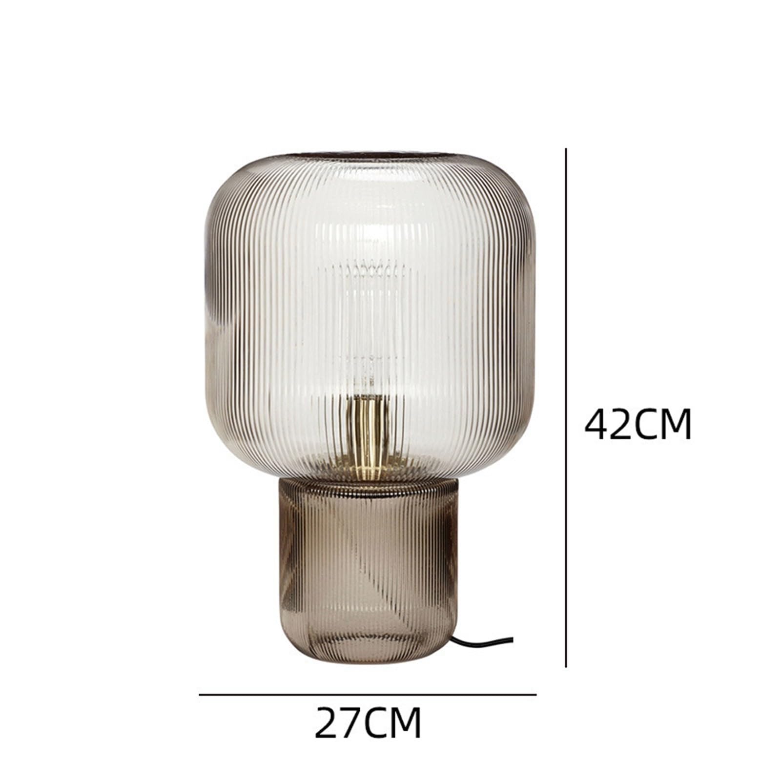 Affascinante Lampada da tavolo in vetro, decorazione for camera da letto, comodino e soggiorno Arredamento per la casa