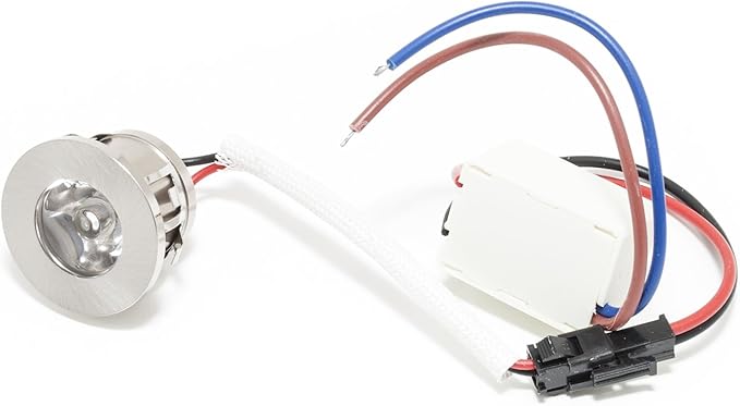 Planetitaly Planetitaly Led-inbouwspot, 1 W vermogen, mini-lichtpunt (controller meegeleverd), installatiegat 2,5 cm, warmwit licht photo 3