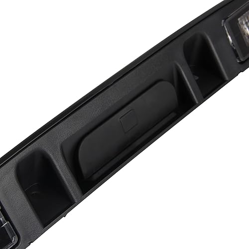 Miniatura 8 de DOCAS Manija de escotilla trasera del maletero con lámpara, tapa negra para portón trasero, manija de liberación de la puerta trasera compatible con